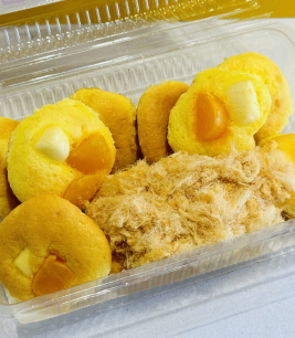 TRỨNG MUỐI PHÔ MAI, CHÀ BÔNG ( HỘP 10 CÁI )