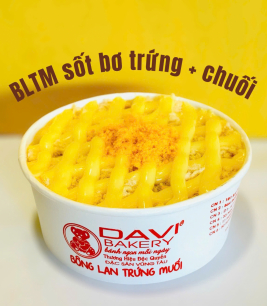 Trứng muối 2 vị sốt bơ trứng , chuối