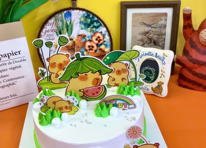 Mẫu bánh kem bông lan trứng muối Davi dành cho các cặp đôi 💕💕