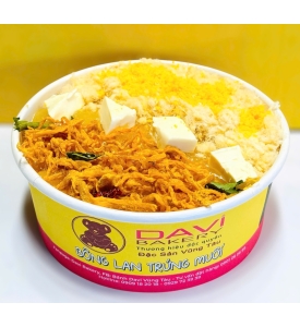 Bông lan trứng muối khô gà phô mai viên