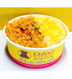 Bông lan trứng muối khô gà