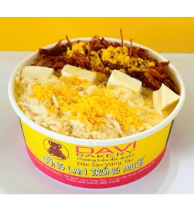 Bông lan trứng muối khô bò phô mai viên