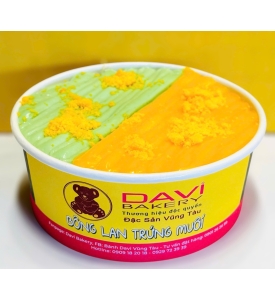 Bông lan trứng muối bơ trứng matcha kim sa