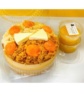 Bông lan trứng muối chà bông phô mai sốt đặc biệt - bánh ổ lớn