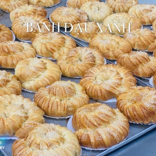 Bánh đậu xanh xoắn ốc