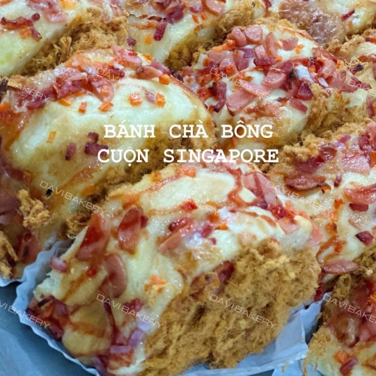 Bánh chà bông cuộn Singapore
