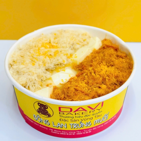 Bông lan trứng muối truyền thống phô mai viên