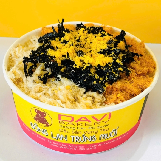 Bông lan trứng muối chà bông rong biển