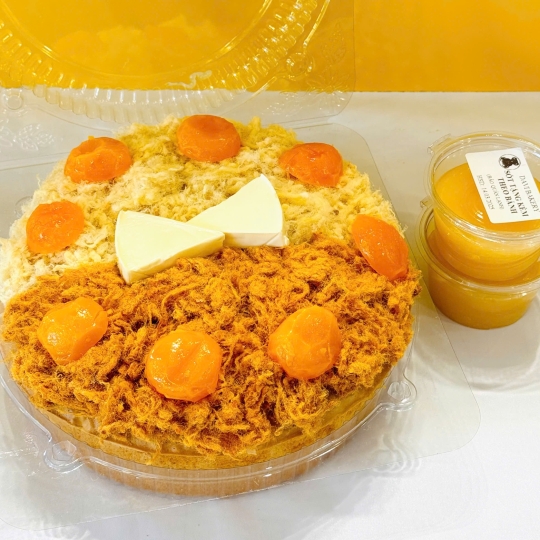 Bông lan trứng muối chà bông phô mai sốt đặc biệt - bánh ổ nhỏ