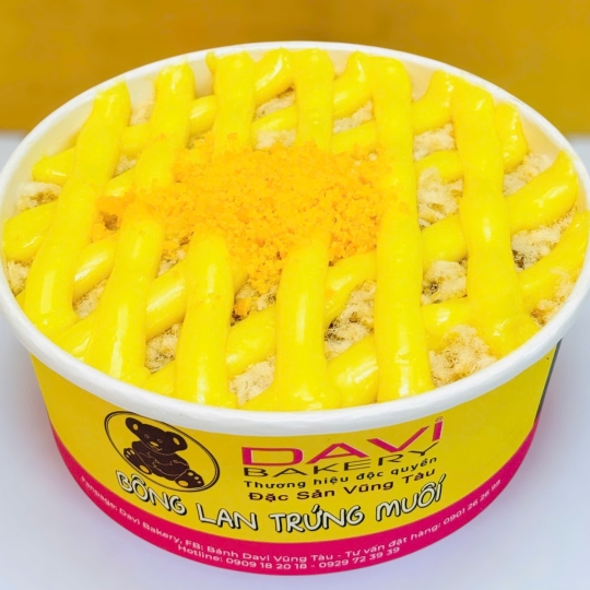 Bông lan trứng muối bơ trứng sữa dừa